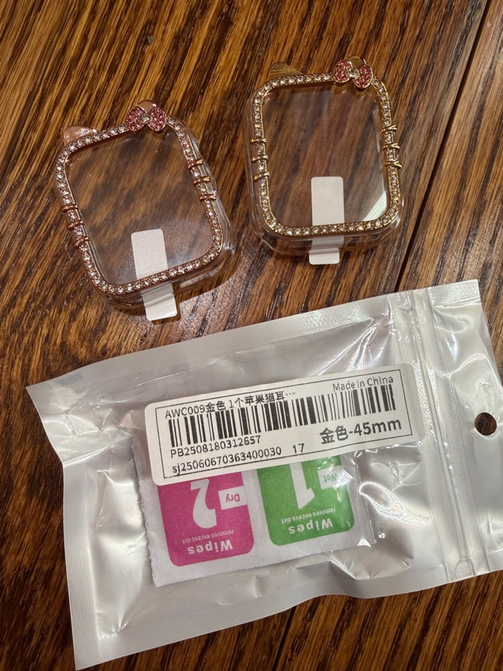 Rhinestone Apple Watch Case Duo - Rose and Gold (45mm)
